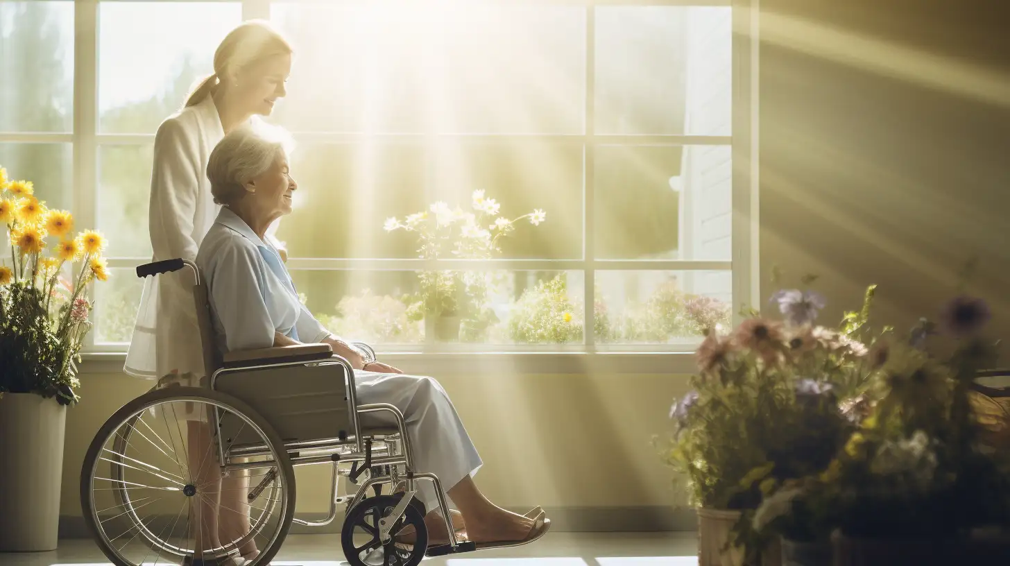 hospice patient in wheelchair
