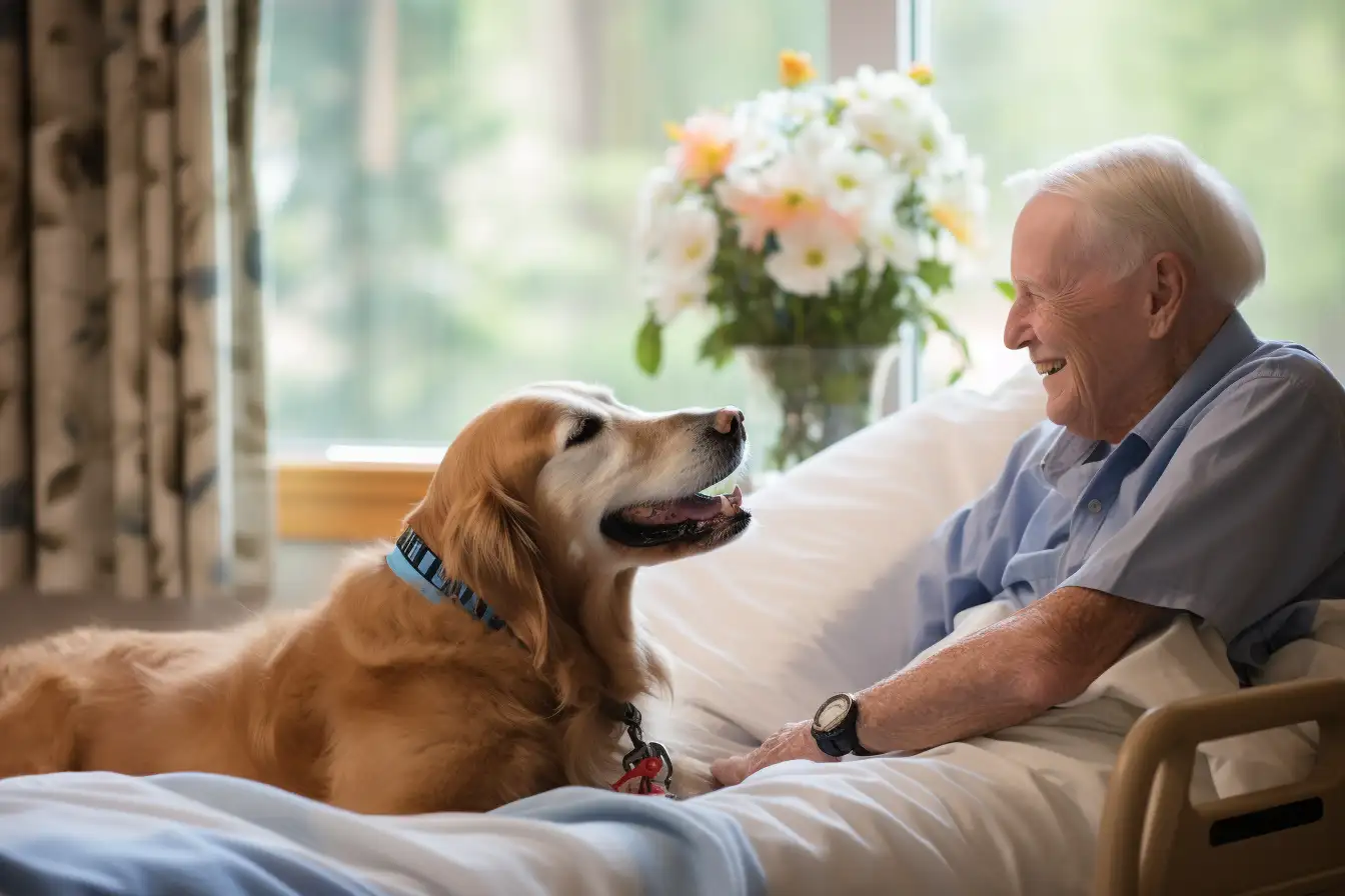 How Pets Interact with Hospice Patients During Visits
