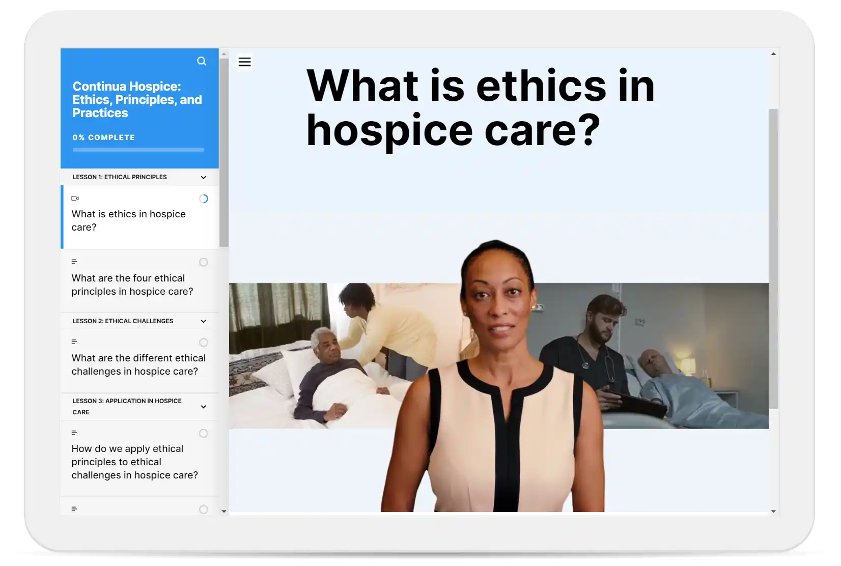 hospice ethics training videos