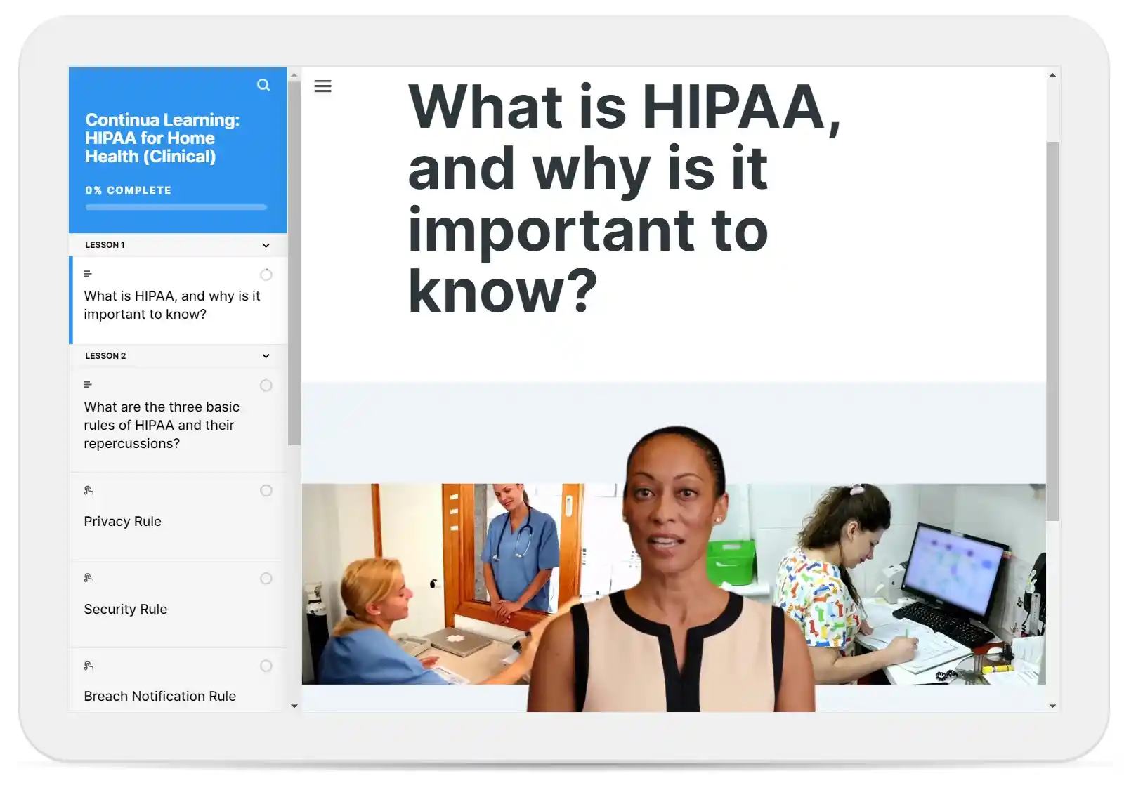 HIPAA Compliance for Home Health Care Course Description